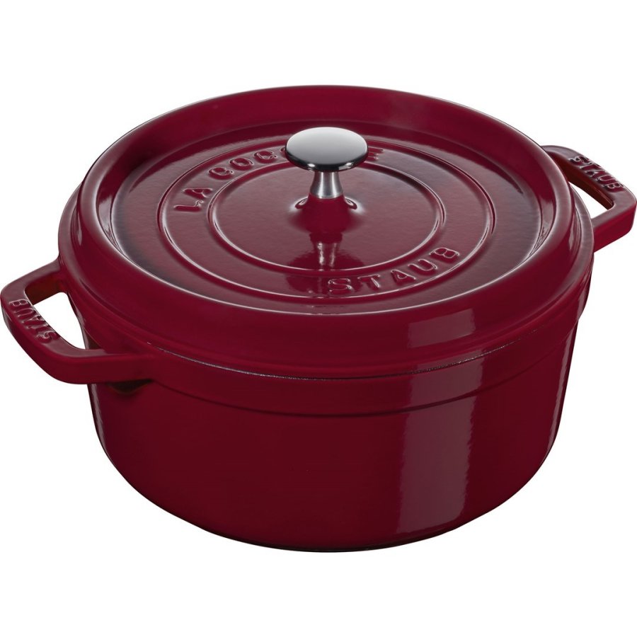 STAUB LA COCOTTE Round Cast Iron Pot 3.85 liters, Bordeaux #1