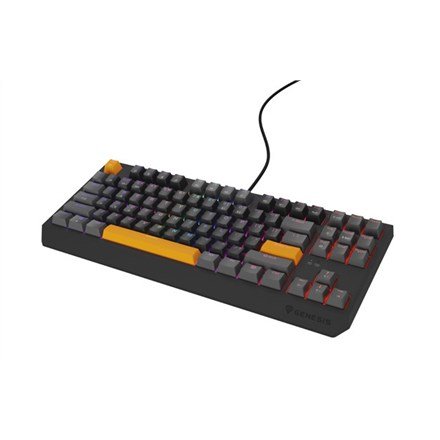 GENESIS Thor 230 TKL tastatur Spil USB + RF Wireless + Bluetooth QWERTY Sort, Gr, Orange #2