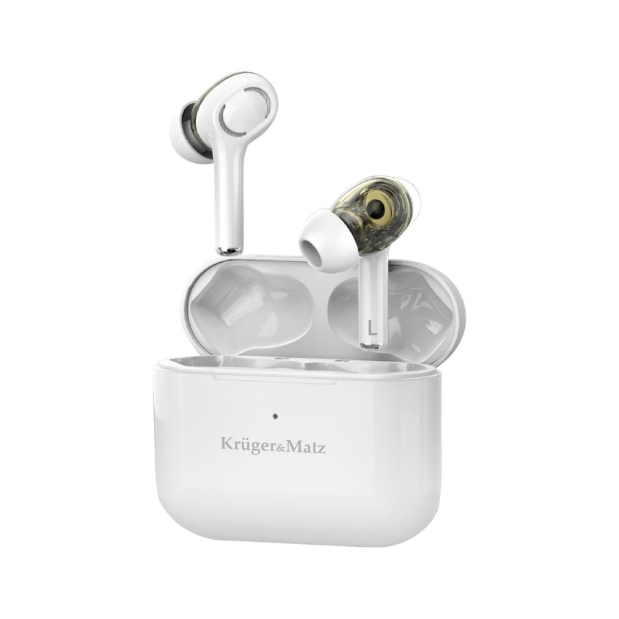 Krger&Matz M4 PRO Headset Trdls I rerne Opkald/Musik/Sport/Hverdag Bluetooth Hvid #2