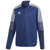 Sweatshirt for kids adidas Tiro 21 Training Top Youth navy blue GK9661 116cm #1