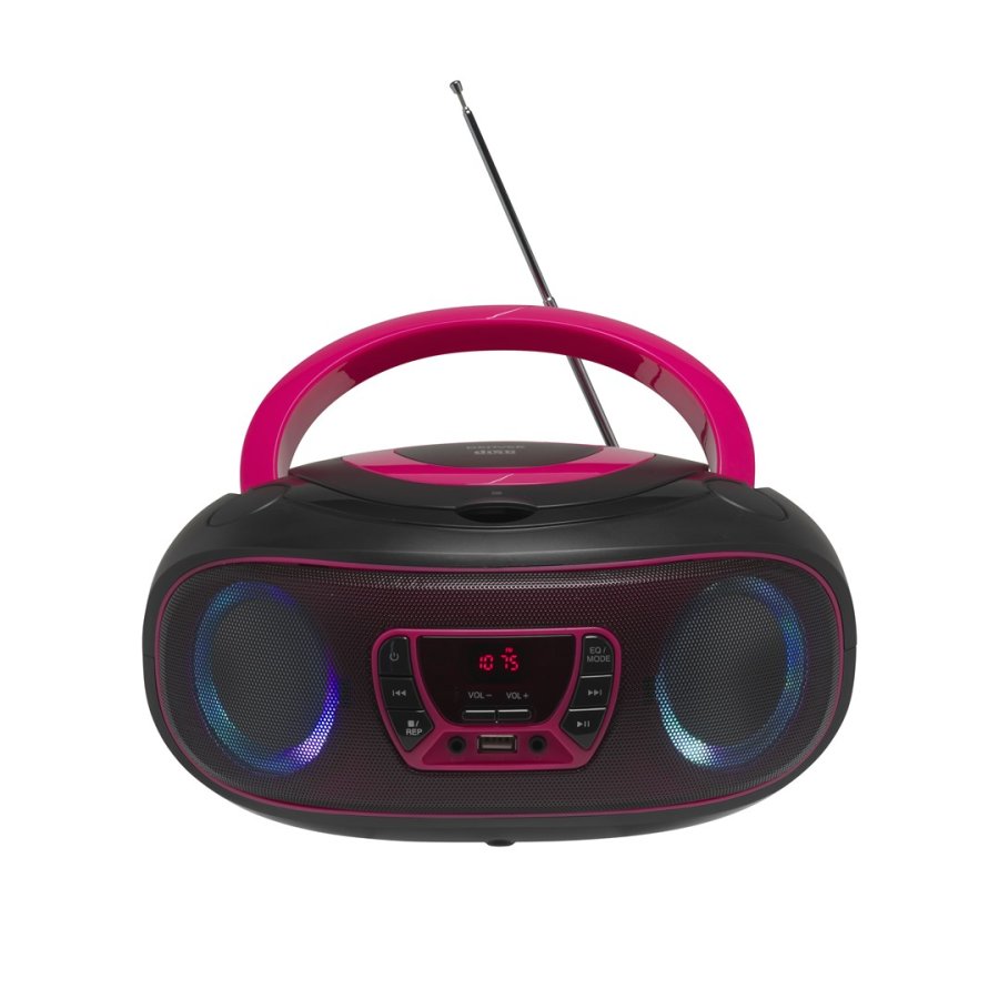 Denver TCL-212BT PINK Brbar CD-afspiller Sort, Lyserd #2
