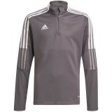 adidas Tiro 21 Training Top Youth Sweatshirt Grey GM7321 116cm #1