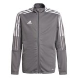 Sweatshirt for kids adidas Tiro 21 Track gray GM7311 116cm #1