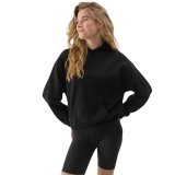 Women's sweatshirt 4F F1057 deep black 4FWSS24TSWSF1057 20S S #1