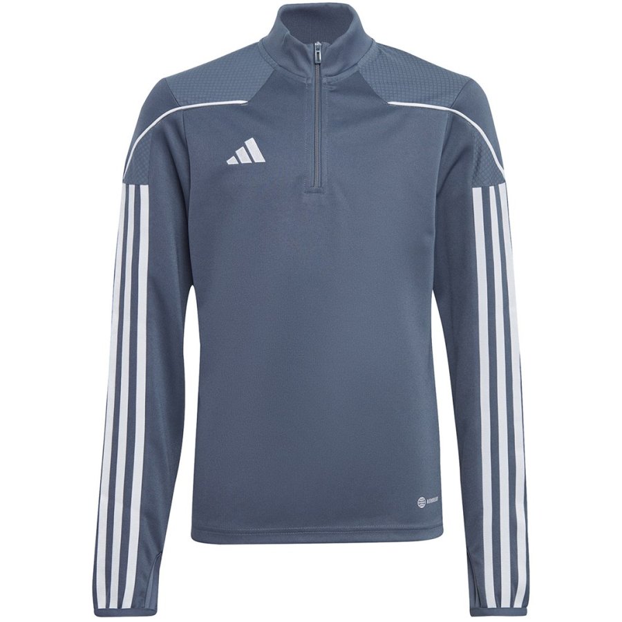Sweatshirt for kids adidas Tiro 23 League Training Top grey-white HS3491 140cm #1