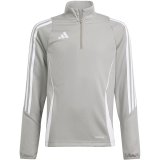 Sweatshirt for kids adidas Tiro 24 Training Top gray IR9363 140cm #1