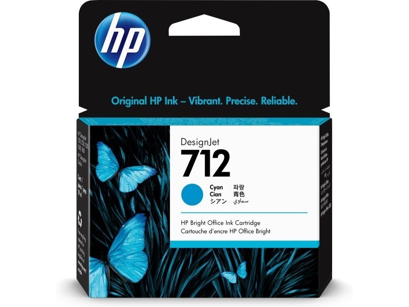 HP 712 DesignJet-blkpatron, cyan, 29 ml #2