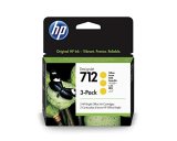 HP 712 DesignJet-blkpatron, gul, 3 stk., 29 ml #2