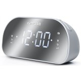 Muse M-170CMR radio Ur Digital Spejl, Hvid #2