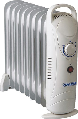 Mesko Home MS7805 Indendrs Hvid 1000 W Olie elektrisk omrdevarmer #1