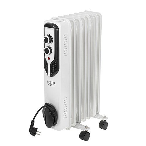 Adler AD 7815 varmeapparat Indendrs Hvid 1500 W Olie elektrisk omrdevarmer #1