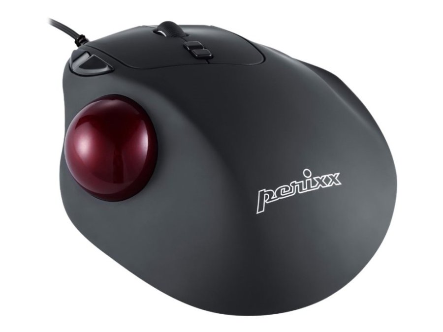 Perixx PERIMICE 517 Wired Mouse Laser Trackball 34mm Black #1