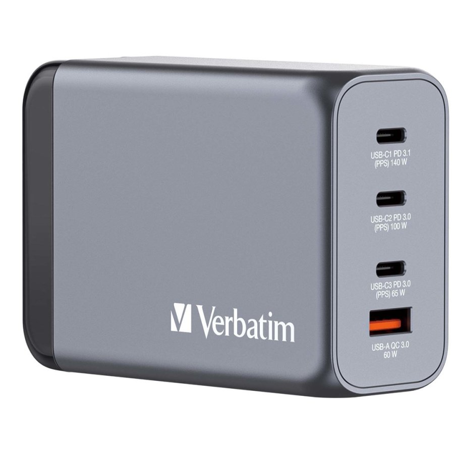 Verbatim GNC-240 GaN Charger 4 Port 240W USB A/C (EU/UK/US) #1