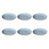 ROSE&TULIPANI CONCERTO FUSE AZZURRO Set of 6 soup plates 21 cm #1