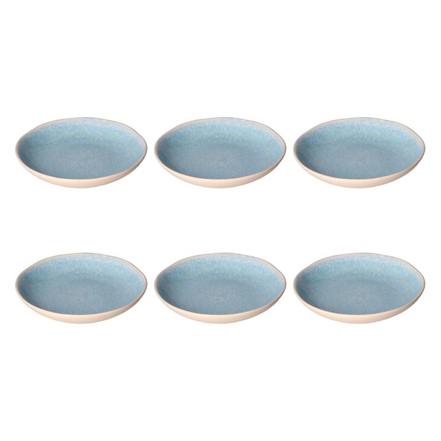 ROSE&TULIPANI CONCERTO FUSE AZZURRO Set of 6 soup plates 21 cm #1