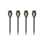 Solcellelampe V-TAC VT-724 1W LED 50cm 2200K (SKU 8689) 4 stk Sort #1