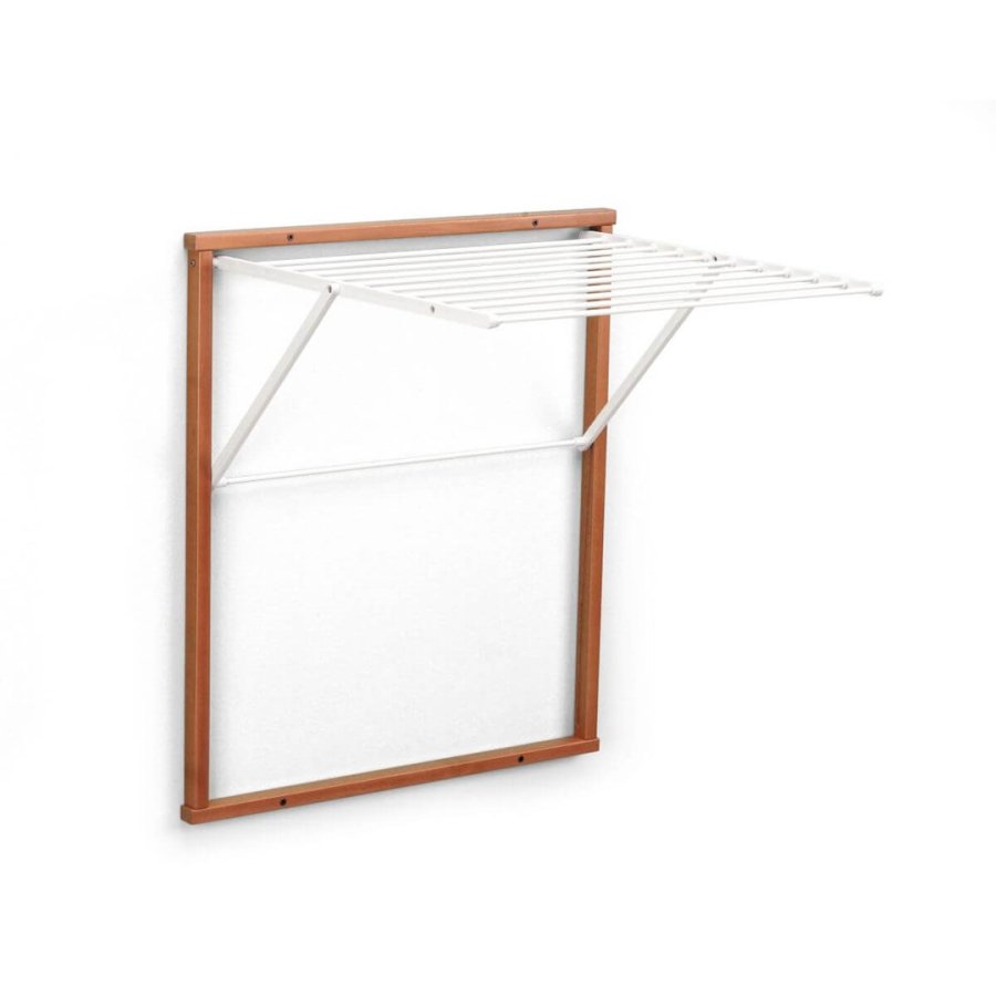 ARREDAMENTI KLEDY Wall-mounted drying rack - 80 x 69 cm, Brown #1