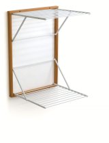 ARREDAMENTI KORAL Wall-mounted drying rack - 98 x 69 cm, Brown #1