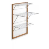 ARREDAMENTI KARIM Wall-mounted drying rack - 63 x 68 cm, Brown #1