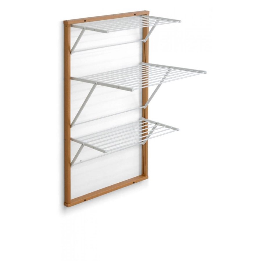 ARREDAMENTI KARIM Wall-mounted drying rack - 63 x 68 cm, Brown #1