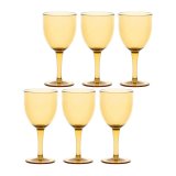 ROSE&TULIPANI FIABA Set of 6 acrylic wine glasses 400 ml, amber #1