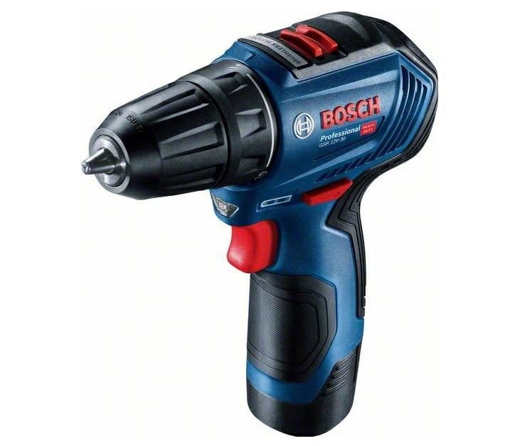 BOSCH SCREWDRIVER GSR 12V-30 2x2.0Ah 30/17Nm BL CASE #1