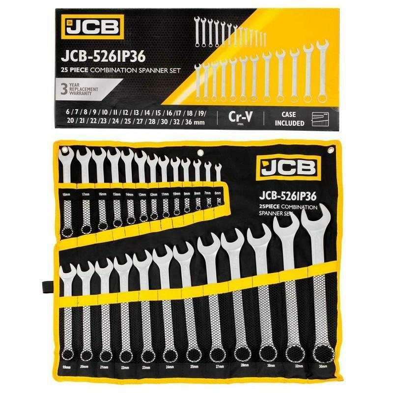 JCB COMBINATION WRENCH set 25el. (6-36mm) #1