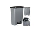 CURVER WASTE BIN WITH PEDAL 50L /DARK GREY/ BLACK #1