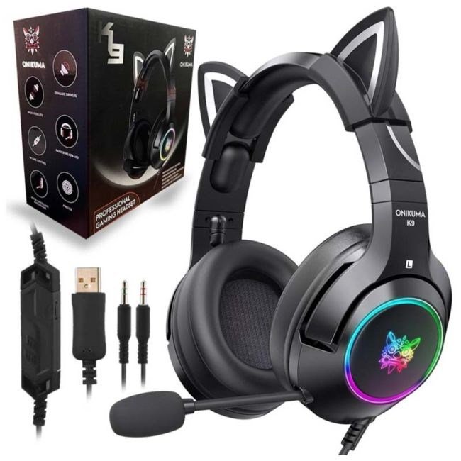 ONIKUMA K9 gaming headphones BLACK #1