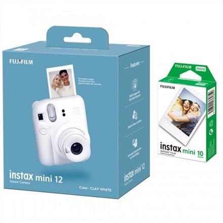 Fujifilm | Instax Mini 12 Camera + Instax Mini Glossy (10pl) | Caly White | 800 #1
