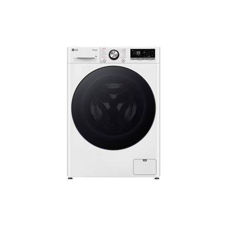 LG | Washing machine | F2WR709S2W | Energy efficiency class A-10% | Front loading | Washing capacity 9 kg | 1200 RPM | Depth 47.5 cm | Width 60 cm | LED | Steam function | Direct drive | Wi-Fi | White #1