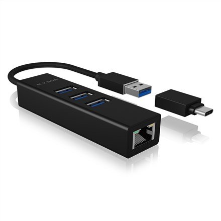 ICY BOX IB-HUB1419-LAN USB 3.2 Gen 1 (3.1 Gen 1) Type-A Sort #2