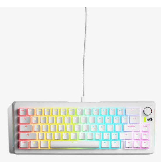 Glorious Gaming GMMK 3 65% Prebuilt tastatur Spil USB QWERTY US engelsk Hvid #2