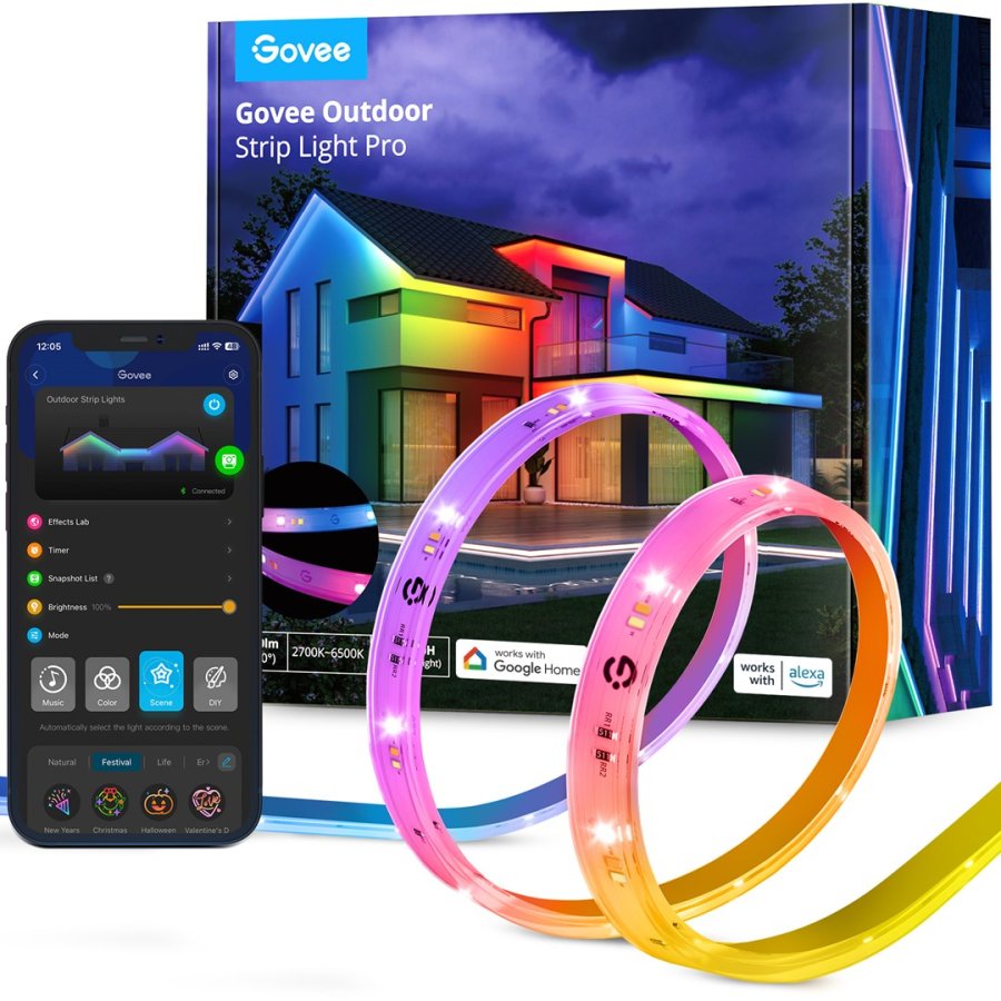 Govee H70A1 Outdoor Strip Light Pro 10m | LED Strip | Wi-Fi, Bluetooth, RGBICWW #1