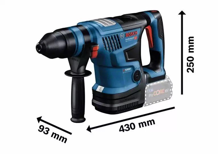 BOSCH. SDS+ HAMMER GBH 18V-34 CF SOLO 5,8J + HANDLE 13mm CASE #1
