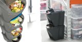 KEDEN WASTE BIN SORTIBOX 25L SET 4 - STONE GREY WIDE #1