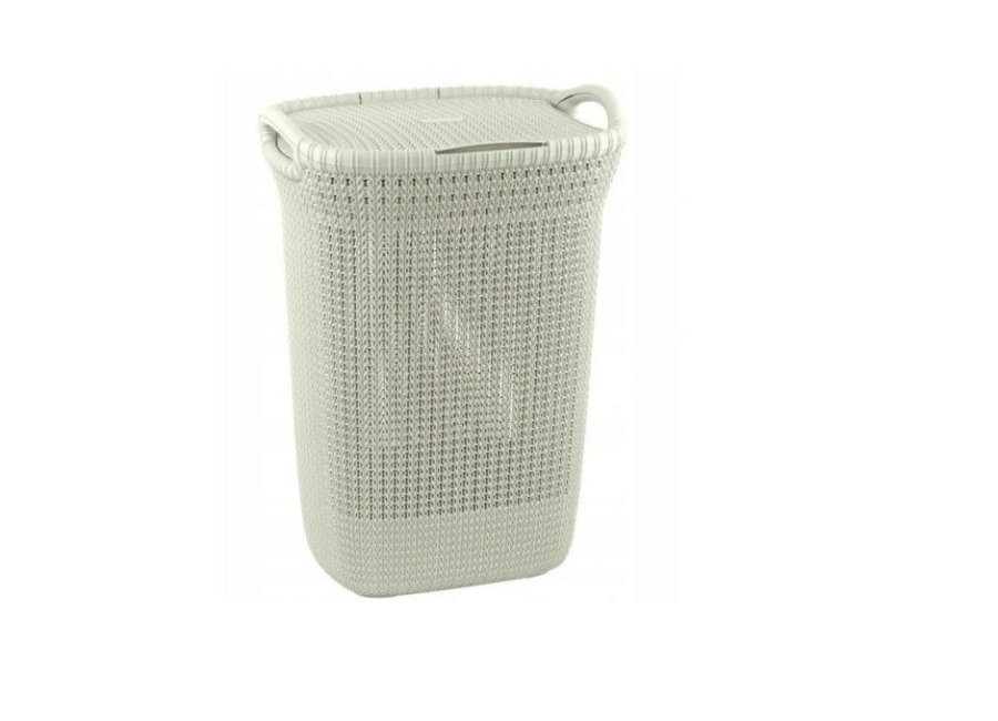 Curver Knit vasketjskurv 57 L Rektangulr Plast Beige #3