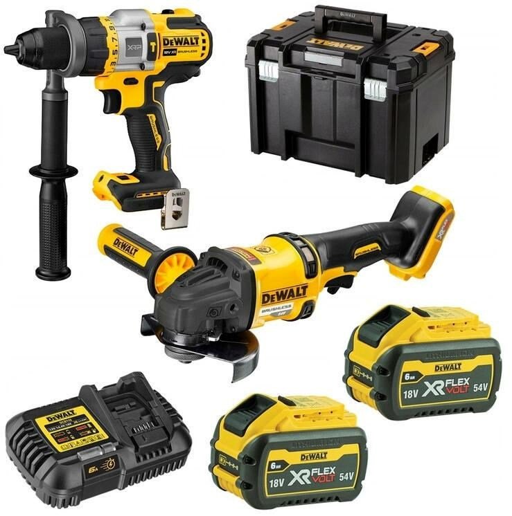 DEWALT. 18V DCK2016T2T COMBO KIT (DCD999 + DCG418) 2x6.0Ah #1