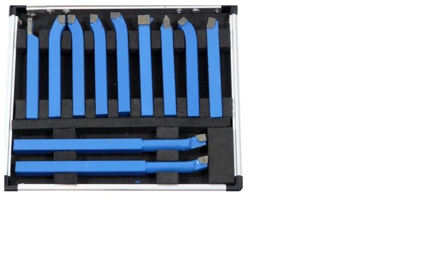 LATHE KNIVES IN A CASE 10x10mm /11pcs. CASE /SILVER #1