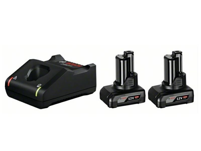 BOSCH. BATTERY 12V 6.0Ah 2pcs. +CHARGER GAL 12V-40 #1