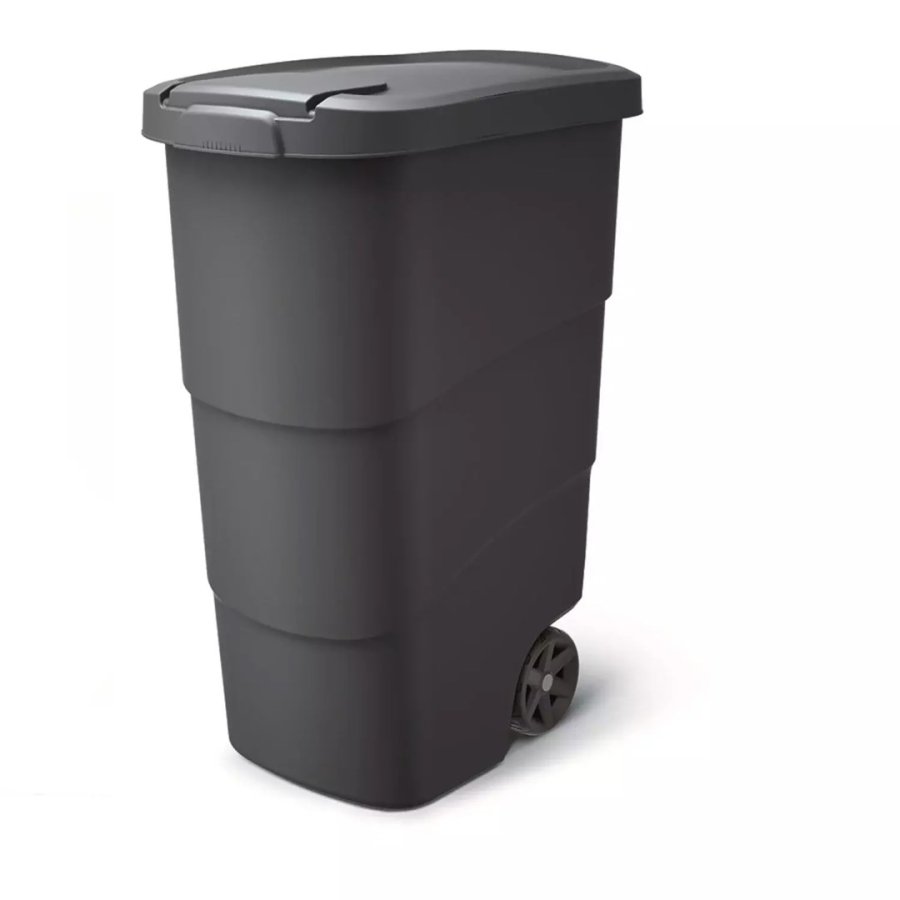 KEDEN WHEELER WASTE BIN 90 L - BLACK RECYCLED* #1
