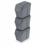 KEDEN WASTE BIN SORTIBOX 20L SET 3 - STONE GREY #1