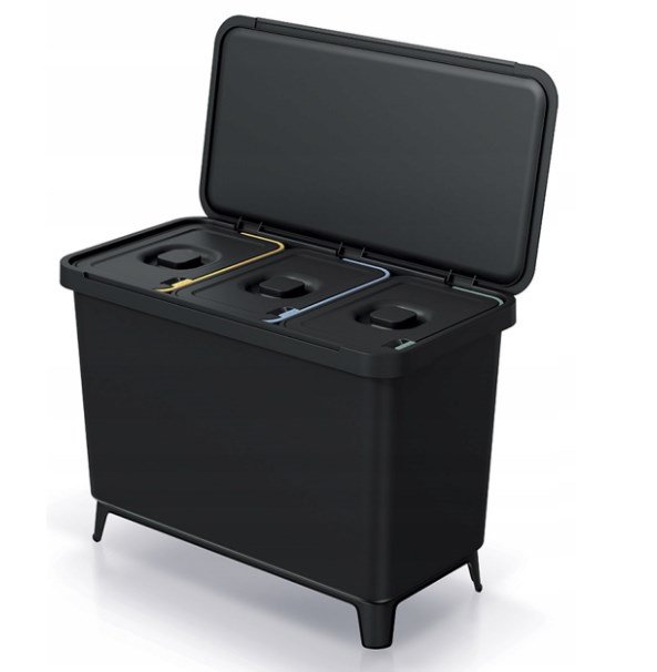 KEDEN WASTE BIN SYSTEMA 3x10L - BLACK RECYCLED #1