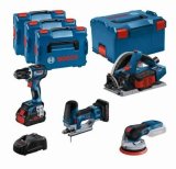 BOSCH. 18V COMBO KIT (GSR 18V-90C +GKT 18V-52GC +GST 18V-155 SC +GEX 18V-125) 1xPC4,0Ah 2xPC5,5Ah ... #1