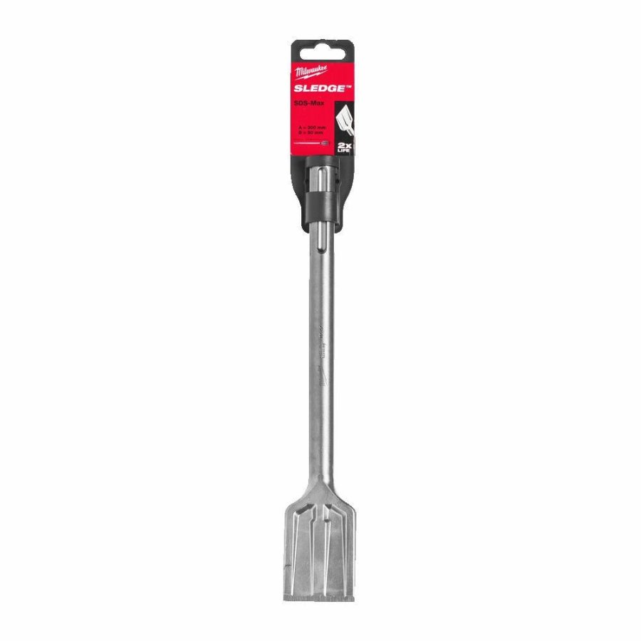 MILWAUKEE SDS-MAX CHISEL 50mm x 300mm SELF-SHARPENING PLATE #1