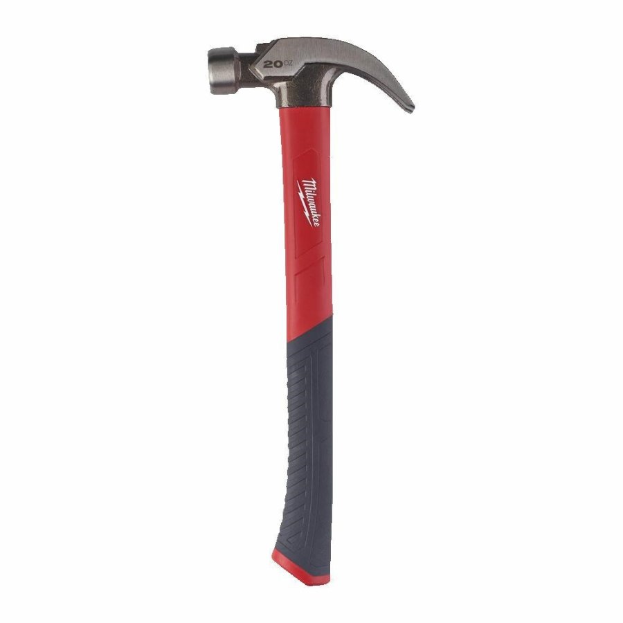 MILWAUKEE CARPENTER'S HAMMER 570g CURVED IONY HANDLE FIBERGLASS #1