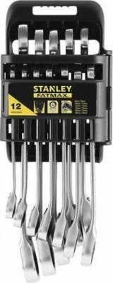 Stanley FMMT82849-0 rachet skruen�gle Krom-vanadium-st�l 8,9,10,11,12,13,14,15,16,17,18,19 mm 72 stk Rustfrit st�l #2