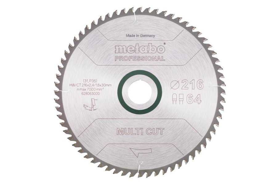 Metabo 628063000 rundsavklinge 21,6 cm 1 stk #2