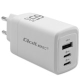 Qoltec 65W GaN Wall Charger White #1