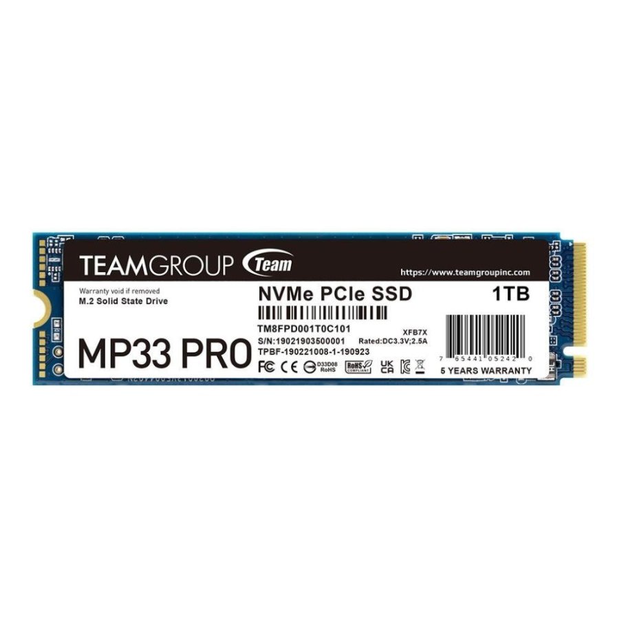 Team Group MP33 PRO 1 TB M.2 PCI Express 3.0 NVMe 3D NAND #2